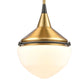 Mid-Century Schoolhouse 12'' Wide 1-Light Mini Pendant - Satin Brass By ELK |Pendant Lamps |Modishstore - 4