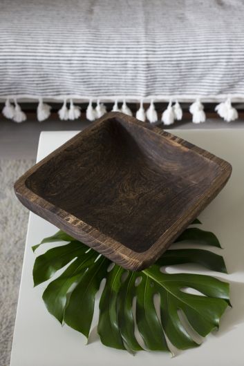Blackwood Paulownia Wood Decorative Trays By Accent Decor -2 Shapes | Decorative Trays & Dishes | Modishstore - 3