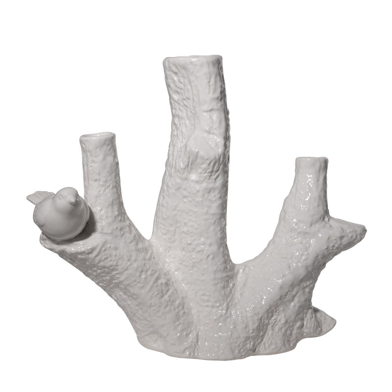 A&B Home White Ceramic Vase | Vases | Modishstore - 2