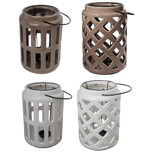 A&B Home Ceramic Lantern - Set Of 4 | Lanterns | Modishstore