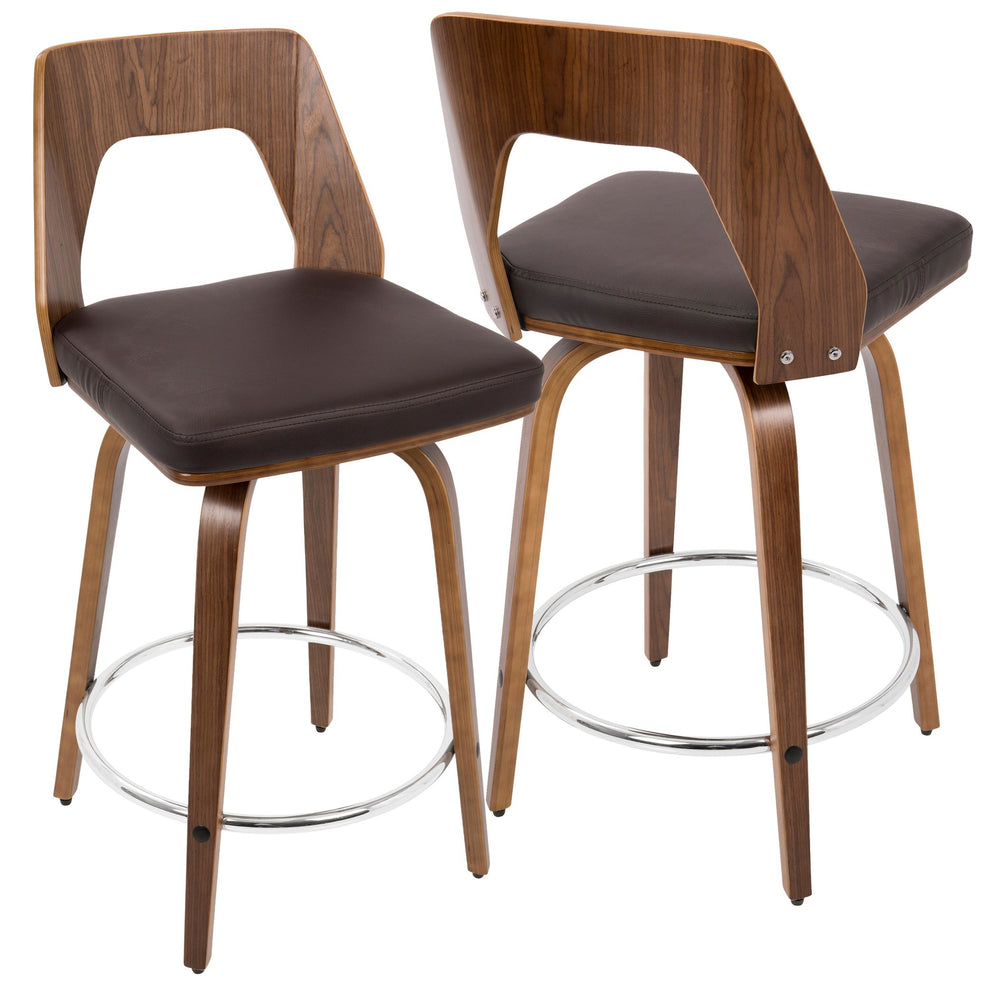 LumiSource Trilogy 24" Counter Stool - Set of 2-35