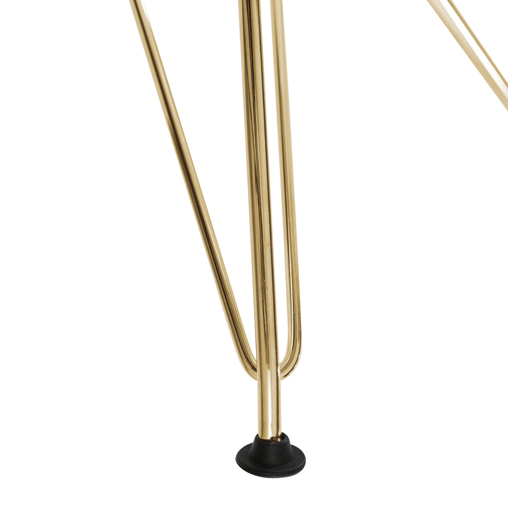 LeisureMod Cresco Molded Eiffel Side Chair with Gold Base, Set of 4 | Side Chairs | Modishstore - 8