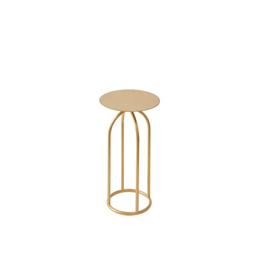 Forte Plant Stand for Floral Arrangement/Gold Display Stand By Accent Decor- 2 Sizes | Stands | Modishstore - 2