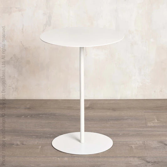 Miami Side Table-White By Texture Designideas | Side Tables | Modishstore