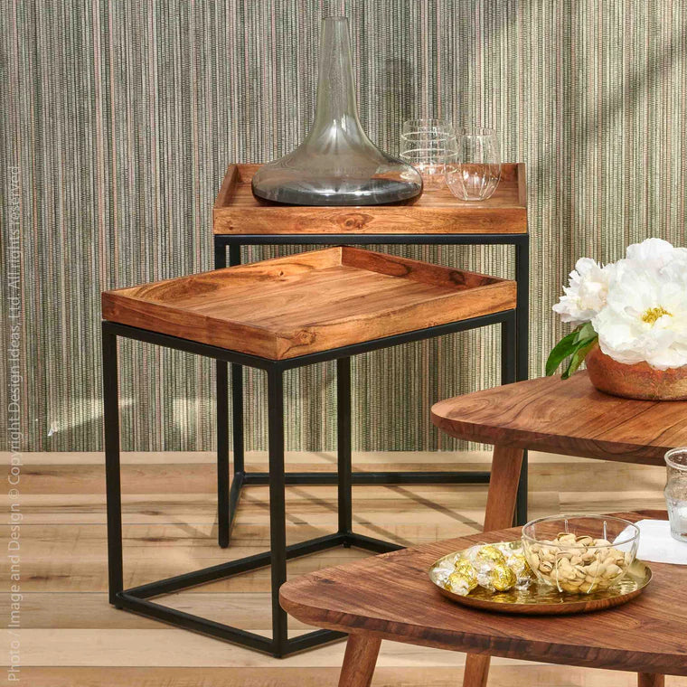 Chicago Side Table-Set/2 By Texture Designideas | Side Tables | Modishstore