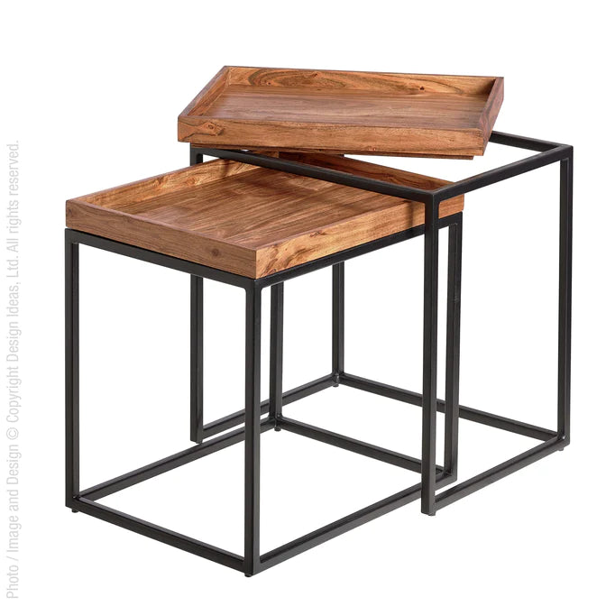 Chicago Side Table-Set/2 By Texture Designideas | Side Tables | Modishstore - 3