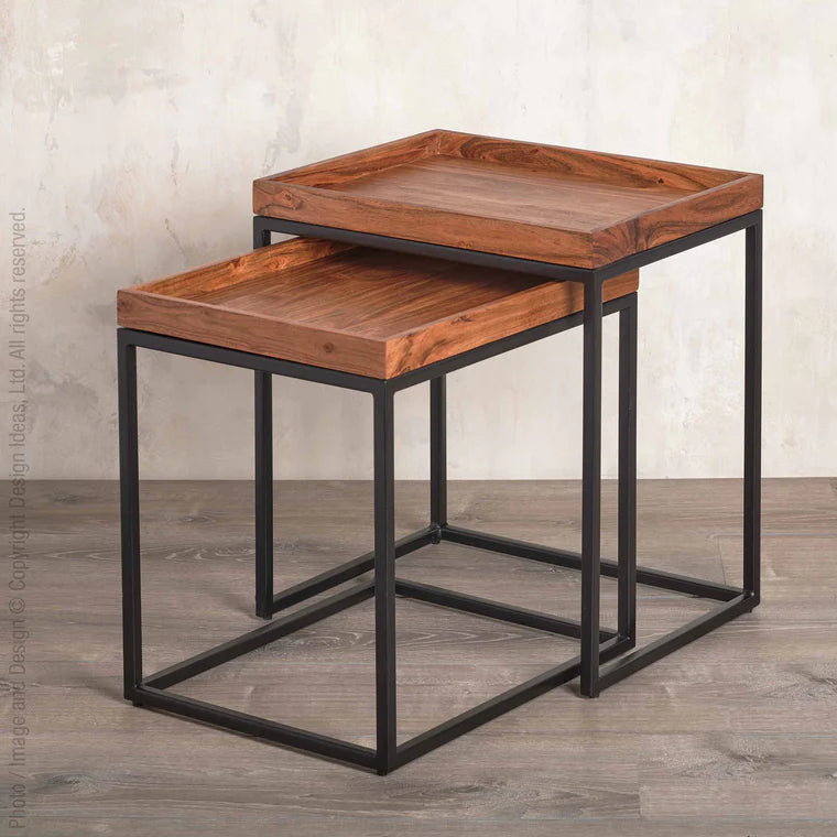 Chicago Side Table-Set/2 By Texture Designideas | Side Tables | Modishstore - 2
