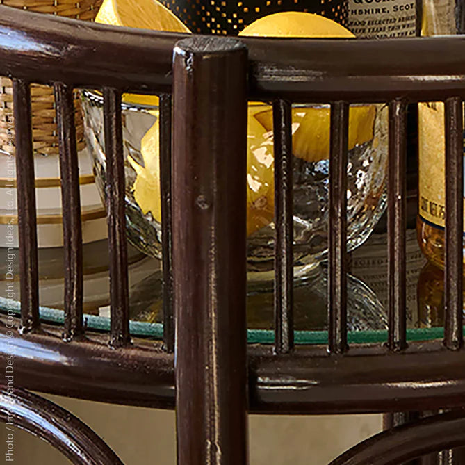 Kapora Bar Cart-Round By Texture Designideas | Bar Carts | Modishstore - 2