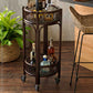 Kapora Bar Cart-Round By Texture Designideas | Bar Carts | Modishstore - 3