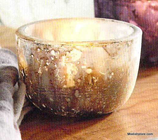Roost Matte Mercury Mini Tealight Bowls - Set Of 12