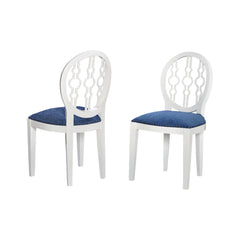 Dimond Home Dimple Chair In Cappuccino Foam And Navy Fabric