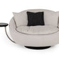 Divani Casa Alba Modern Grey Fabric Chair w/ Tray | Lounge Chairs | Modishstore - 3