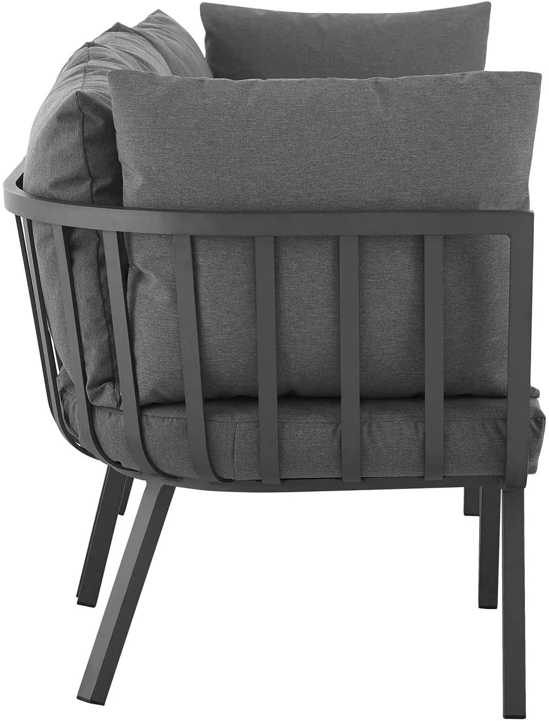 Modway Riverside 3 Piece Outdoor Patio Aluminum Sectional Sofa Set | Outdoor Sofas, Loveseats & Sectionals | Modishstore-16