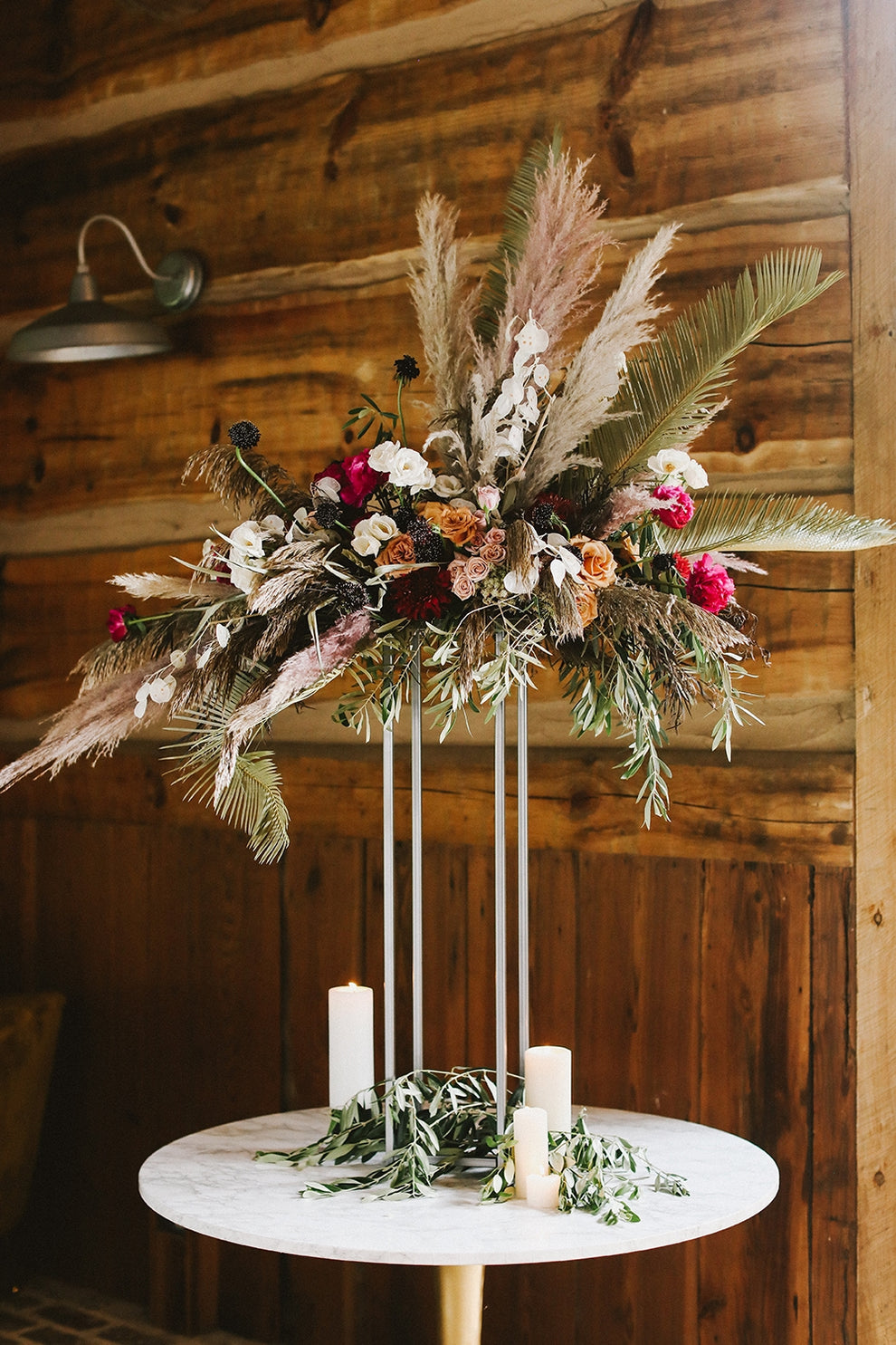 Casbah Table And Floral Arrangements By Accent Decor | Stands | Modishstore - 1
