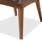 Baxton Studio Dorina Mid-Century Modern Gravel Fabric Upholstered and Walnut Brown Finished Wood 5-Piece Dining Set | Dining Sets | Modishstore - 7