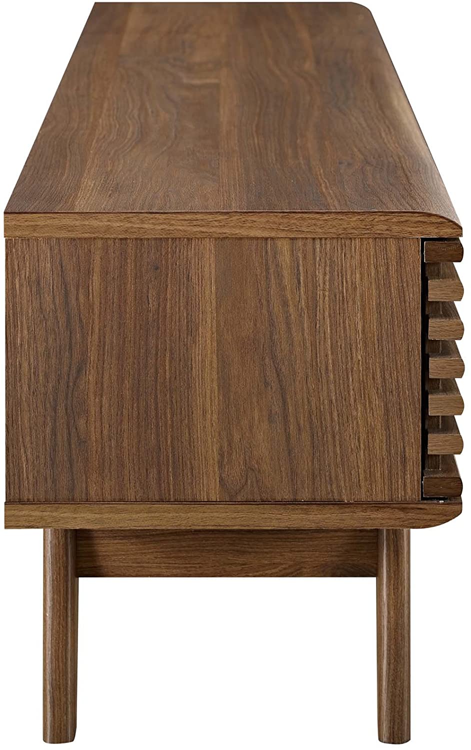 Modway Render 59 TV Stand - EEI-2541 Charcoal color with tempered clear glass  Two Adjustable Storage Shelves  Mid-Century Style 59” TV Stand | TV Stands | Modishstore - 30