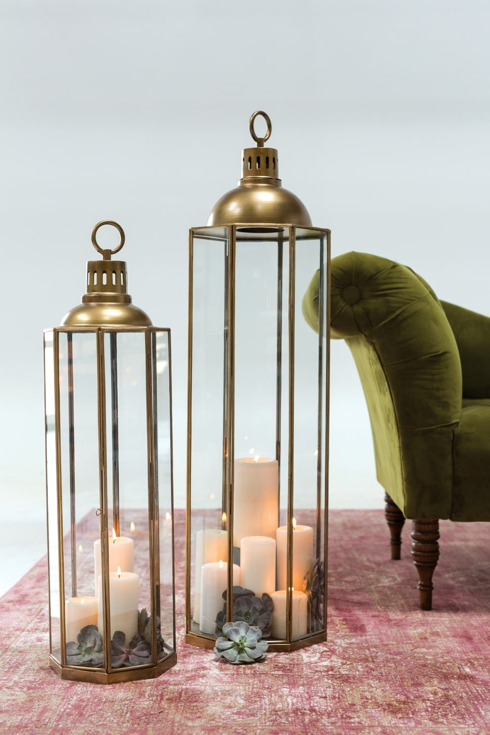 Bena Lantern By Accent Decor | Lanterns | Modishstore - 1