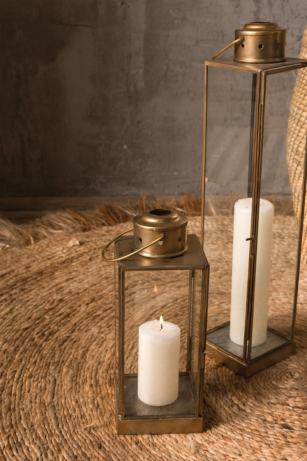 Hartman Lantern Set Of 2 By Accent Decor | Lanterns | Modishstore - 1