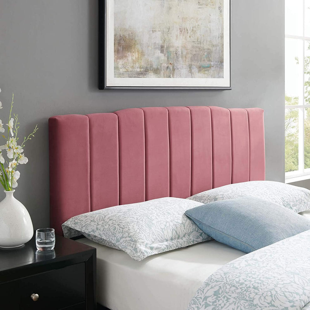 Modway Camilla Channel Tufted Full/Queen Performance Velvet Headboard - MOD-6182 | Headboards | Modishstore - 3