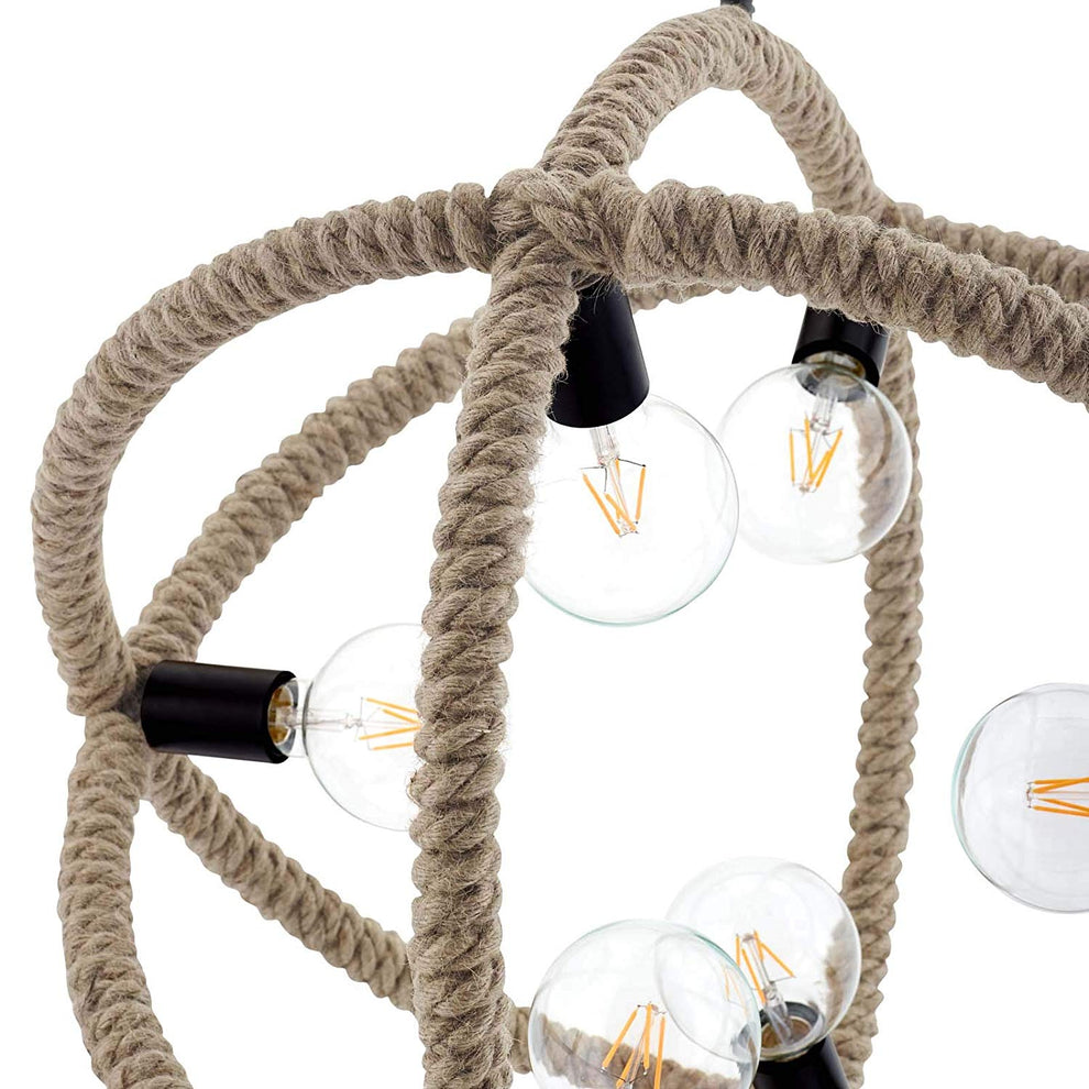 Transpose Rope Pendant Chandelier By Modway - EEI-3076 | Chandeliers | Modishstore - 3