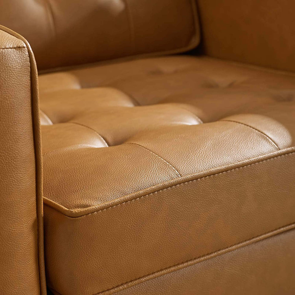 Modway Loft Tufted Upholstered Faux Leather Armchair - EEI-3391 | Armchairs | Modishstore - 19