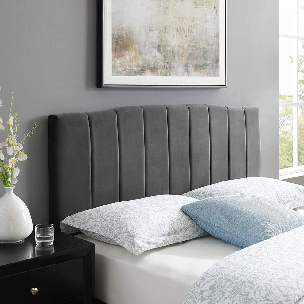Modway Camilla Channel Tufted Full/Queen Performance Velvet Headboard - MOD-6182 | Headboards | Modishstore - 11