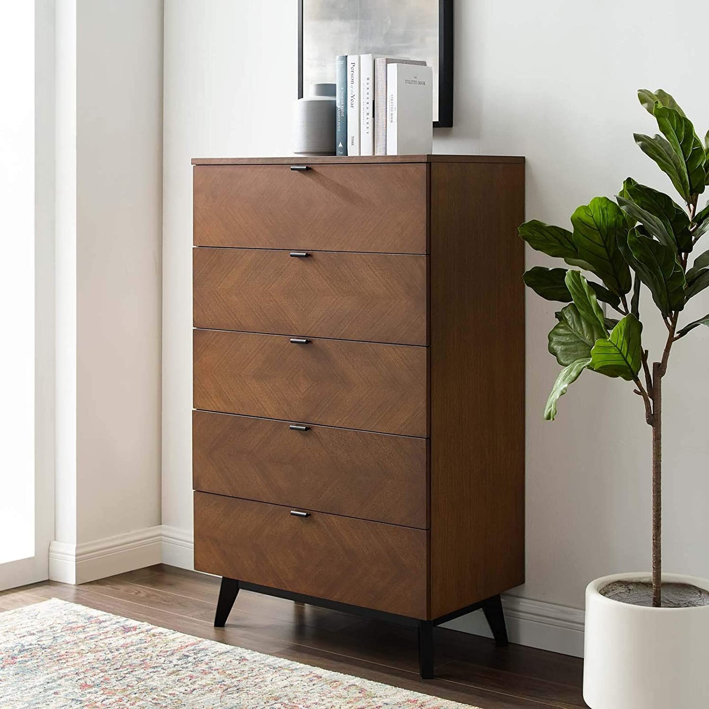 Modway Kali Wood Chest in Walnut - MOD-6195 | Drawers | Modishstore - 1