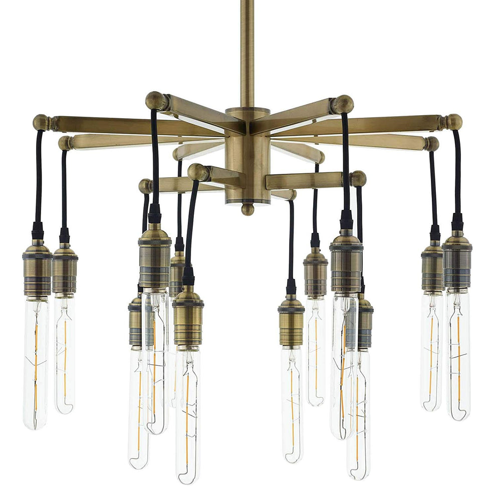 Resolve Antique Brass Ceiling Light Pendant Chandelier By Modway - EEI-3274 | Chandeliers | Modishstore - 3