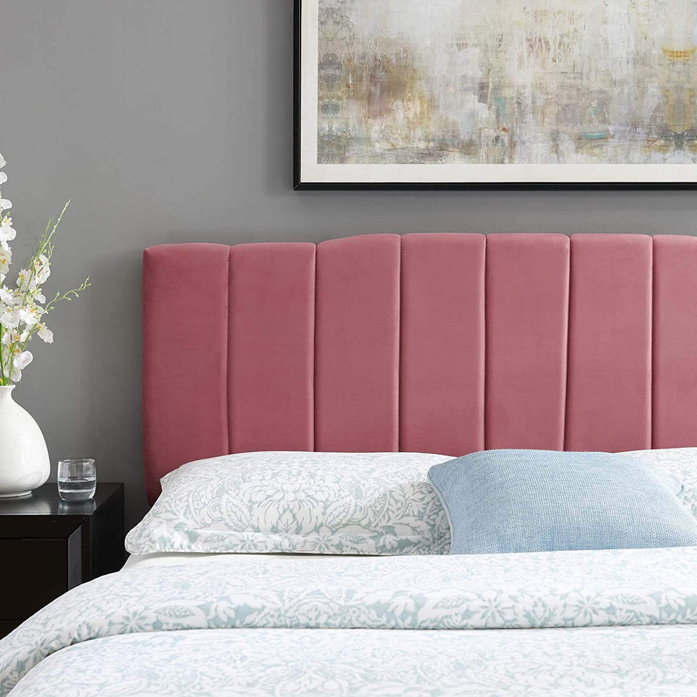 Modway Camilla Channel Tufted Full/Queen Performance Velvet Headboard - MOD-6182 | Headboards | Modishstore - 1