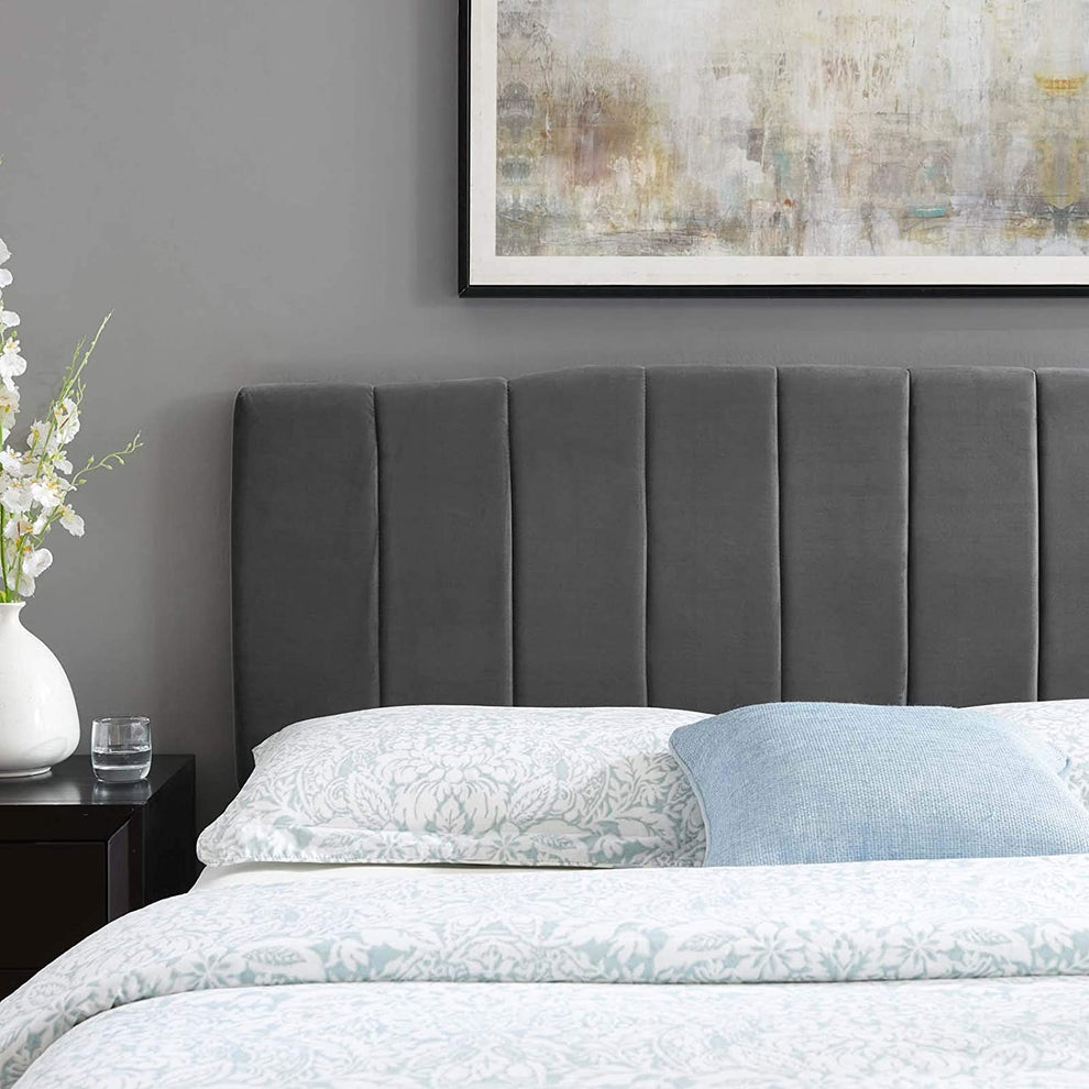 Modway Camilla Channel Tufted Full/Queen Performance Velvet Headboard - MOD-6182 | Headboards | Modishstore - 7