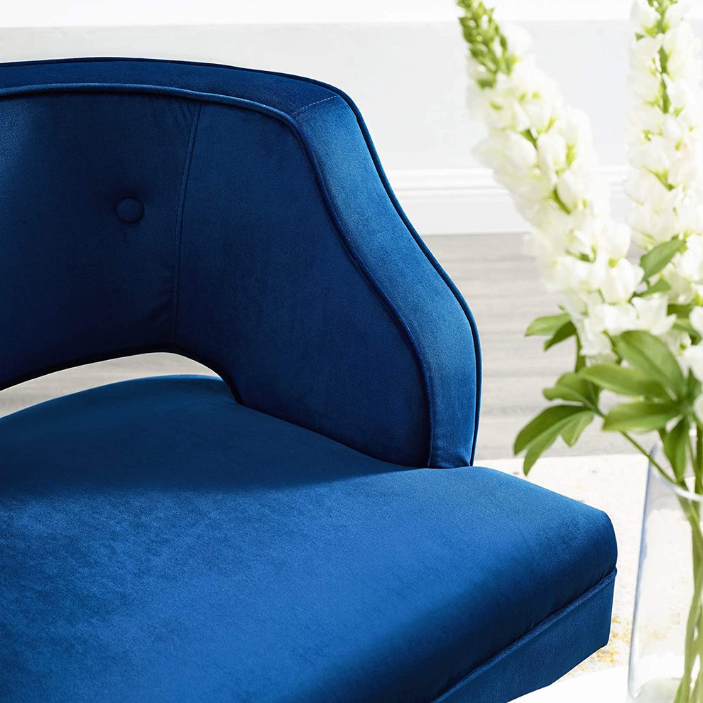 Modway Traipse Button Tufted Open Back Performance Velvet Armchair - EEI-3579 | Armchairs | Modishstore - 16