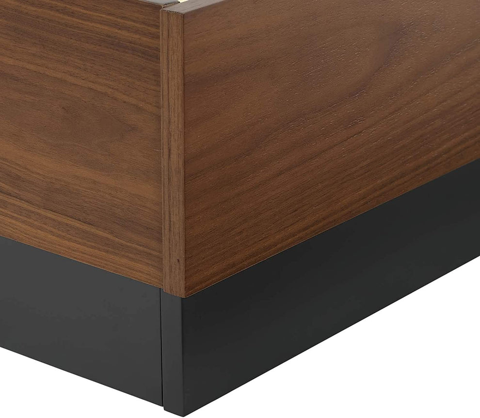 Modway Caima Queen Platform Bed in Walnut - MOD-6187 | Beds | Modishstore - 5