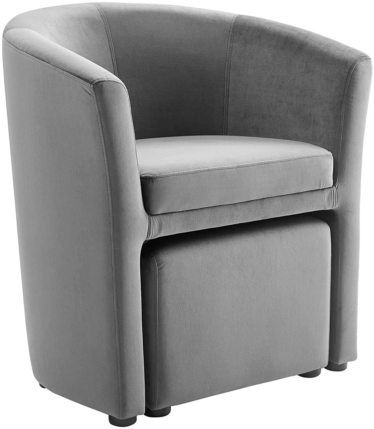 Modway Divulge Performance Velvet Arm Chair and Ottoman Set | Armchairs | Modishstore-20