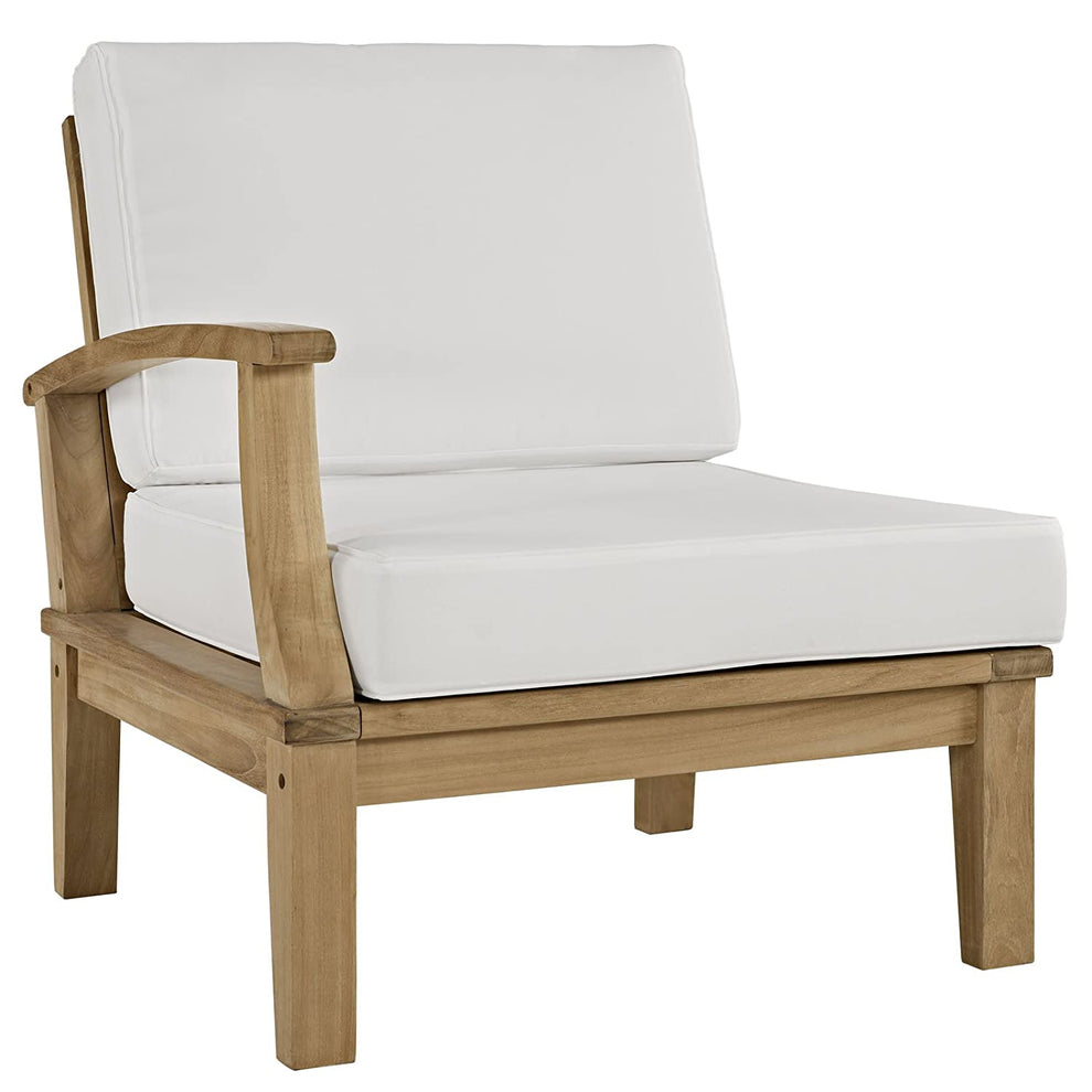 Modway Marina 6 Piece Outdoor Patio Teak Sofa Set - EEI-1816 | Outdoor Sofas, Loveseats & Sectionals | Modishstore - 7