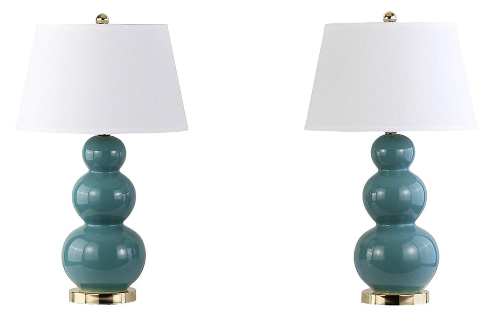 Safavieh Pamela Triple Gourd Ceramic Lamp | Table Lamps | Modishstore - 2