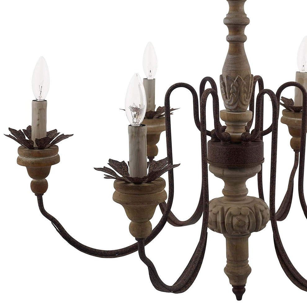 Bountiful Vintage French Pendant Ceiling Light Candelabra Chandelier By Modway - EEI-2888 | Chandeliers | Modishstore - 2