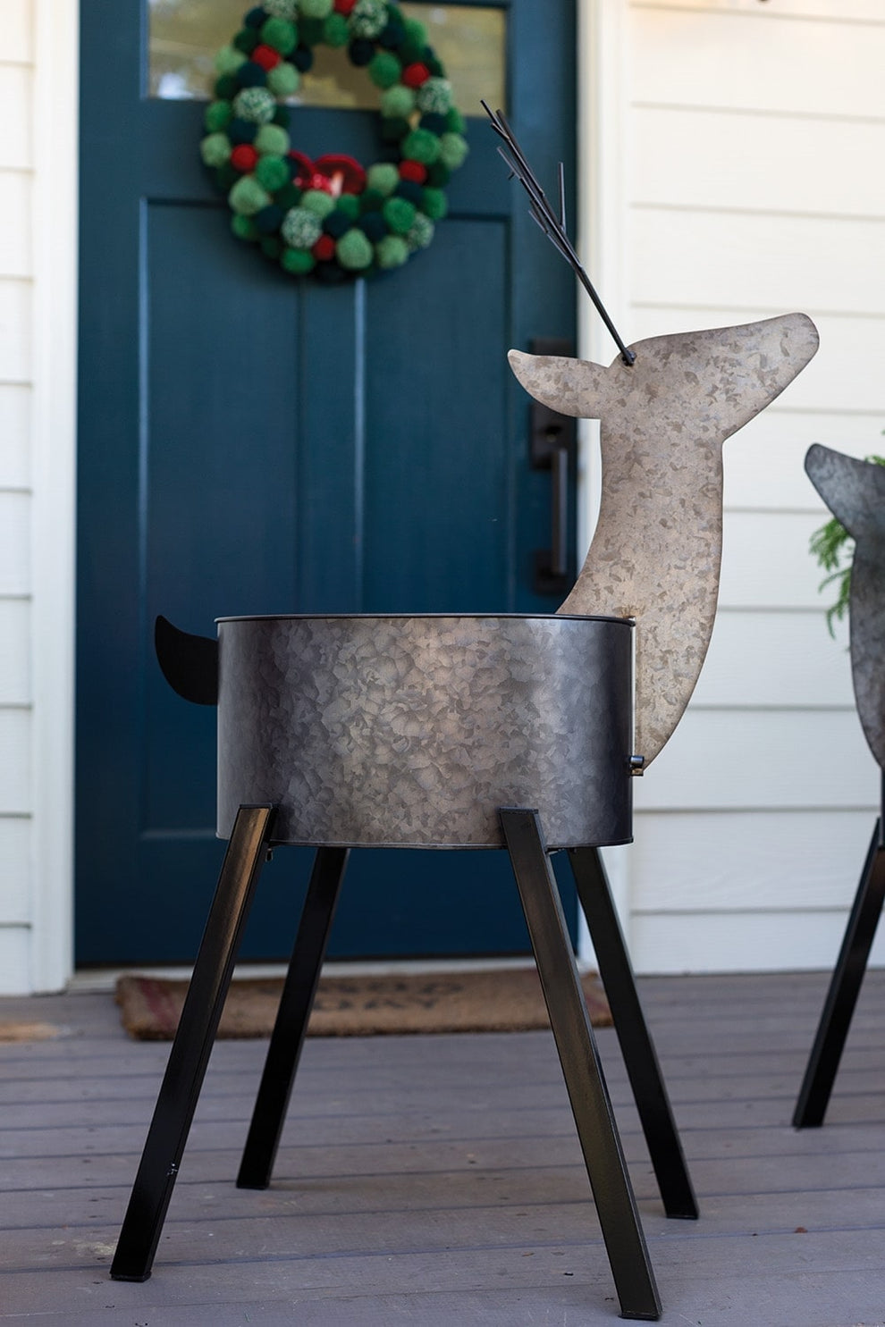 Caribou Deer Shaped Plant Stand Set of 2 by Accent Decor | Planters, Troughs & Cachepots | Modishstore - 3