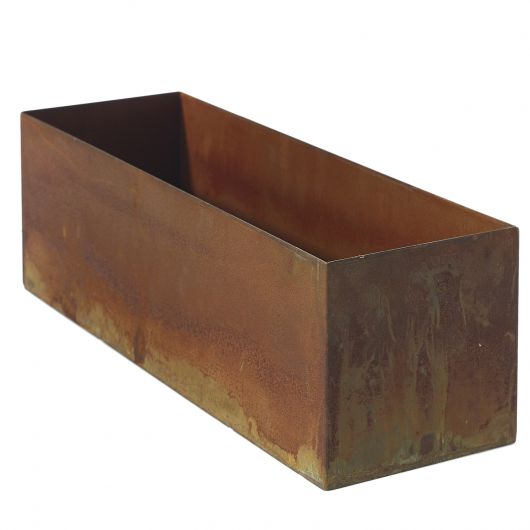 Galveston Distressed Metal Rectangular Planter Set Of 4 By Accent Decor | Planters, Troughs & Cachepots | Modishstore - 6
