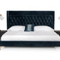 Modrest Wales Modern Blue Fabric Bed | Modishstore | Beds-4