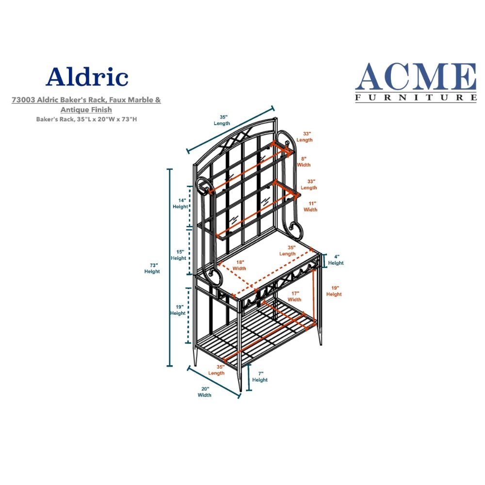 Aldric Storage By Acme Furniture | Shelves & Shelving Units | Modishstore - 5
