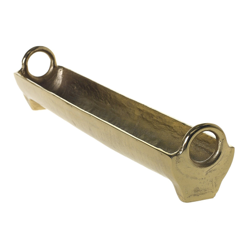 Ellis Gold Metal Trough for Plant Display- Set Of 4 By Accent Decor | Planters, Troughs & Cachepots | Modishstore - 4