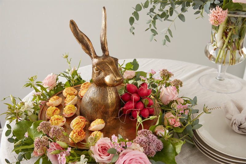 Halcyon Hare Platter By Accent Decor | Decorative Trays & Dishes | Modishstore