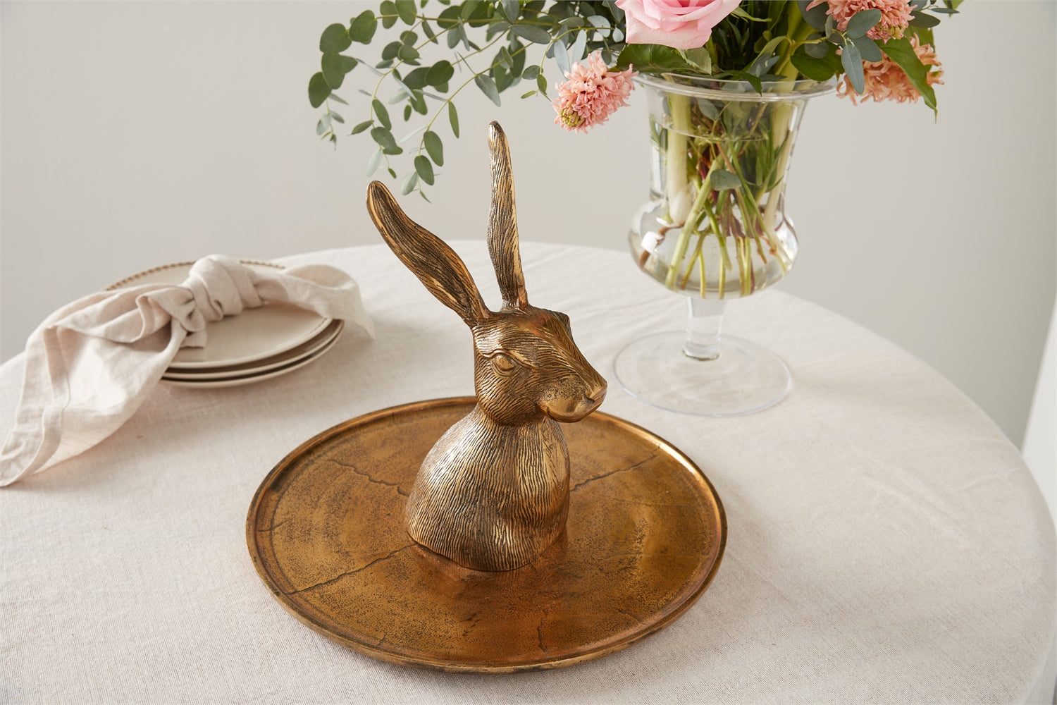 Halcyon Hare Platter By Accent Decor | Decorative Trays & Dishes | Modishstore - 4