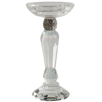 A&B Home Nera Crystal Pillar Candle Holder - Set Of 2 | Candle Holders | Modishstore