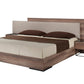 Nova Domus Matteo - Italian Modern Walnut & Fabric Bed | Modishstore | Beds