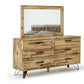 Vig Furniture Modrest Sala Modern Light Wood Dresser & Mirror Set | Modishstore | Dressers