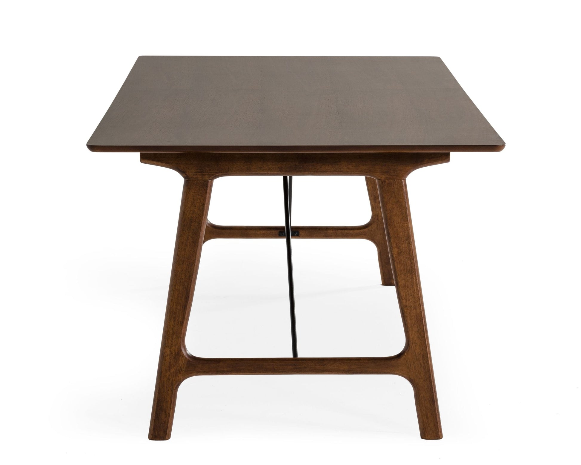 Modrest Oritz Mid-Century Modern Walnut Dining Table | Modishstore | Dining Tables-3