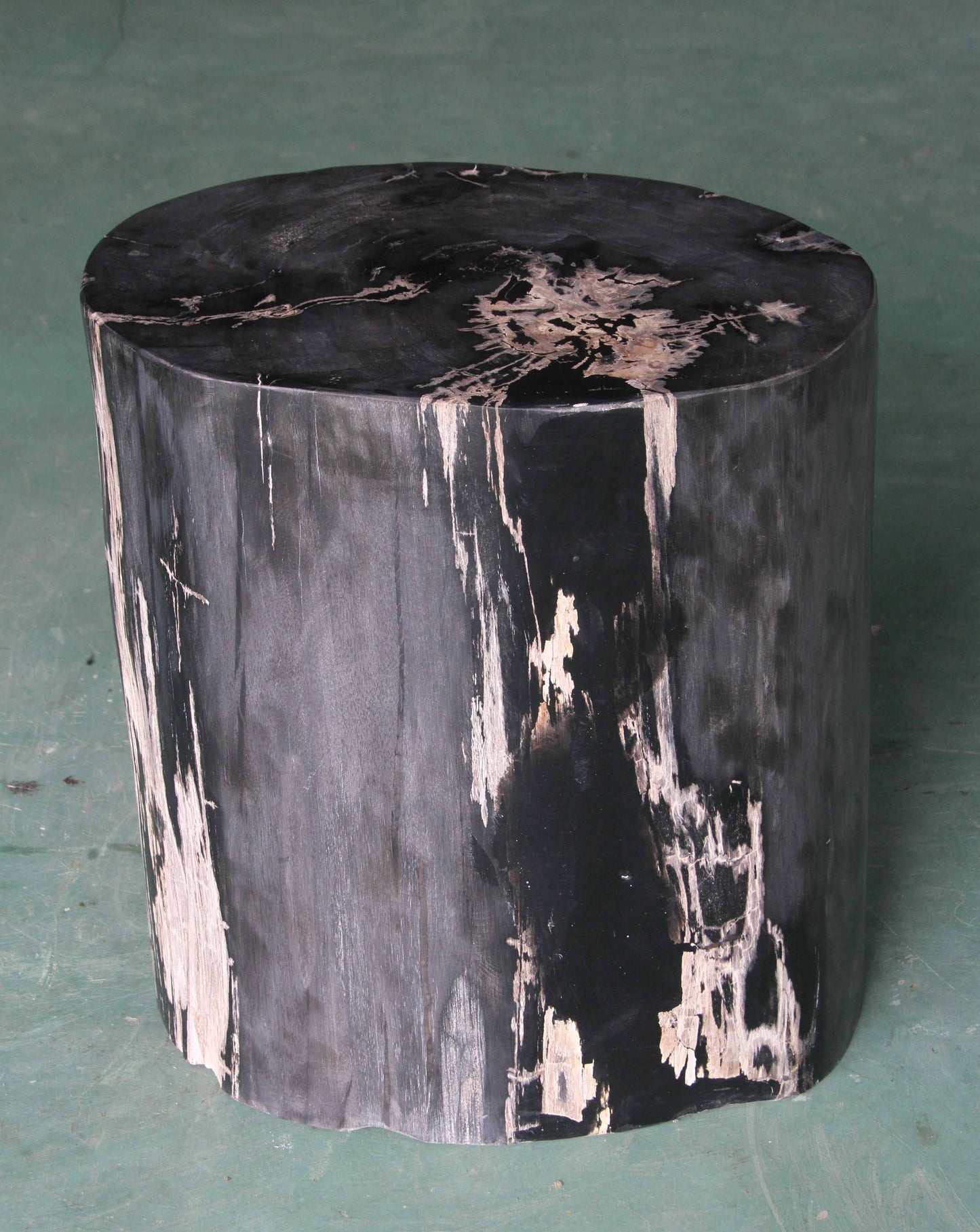 Petrified Wood Log Stool 16"x 12"x 18"H -PFST0742/24-6