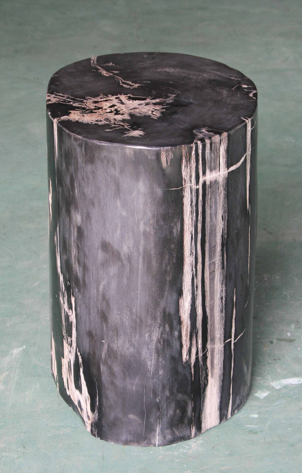 Petrified Wood Log Stool 16"x 12"x 18"H -PFST0742/27-9