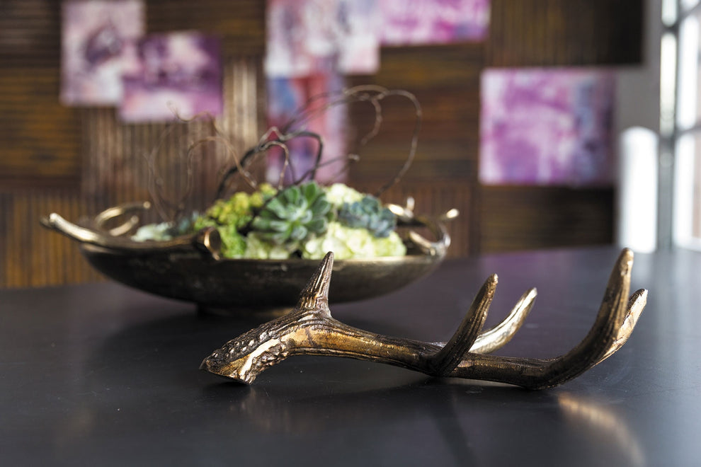 Antler and Antler Bowl Set Of 4 By Accent Decor | Decorative Bowls | Modishstore - 1